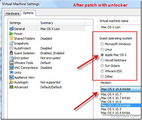 Mac os x unlocker for vmware workstation 15.5